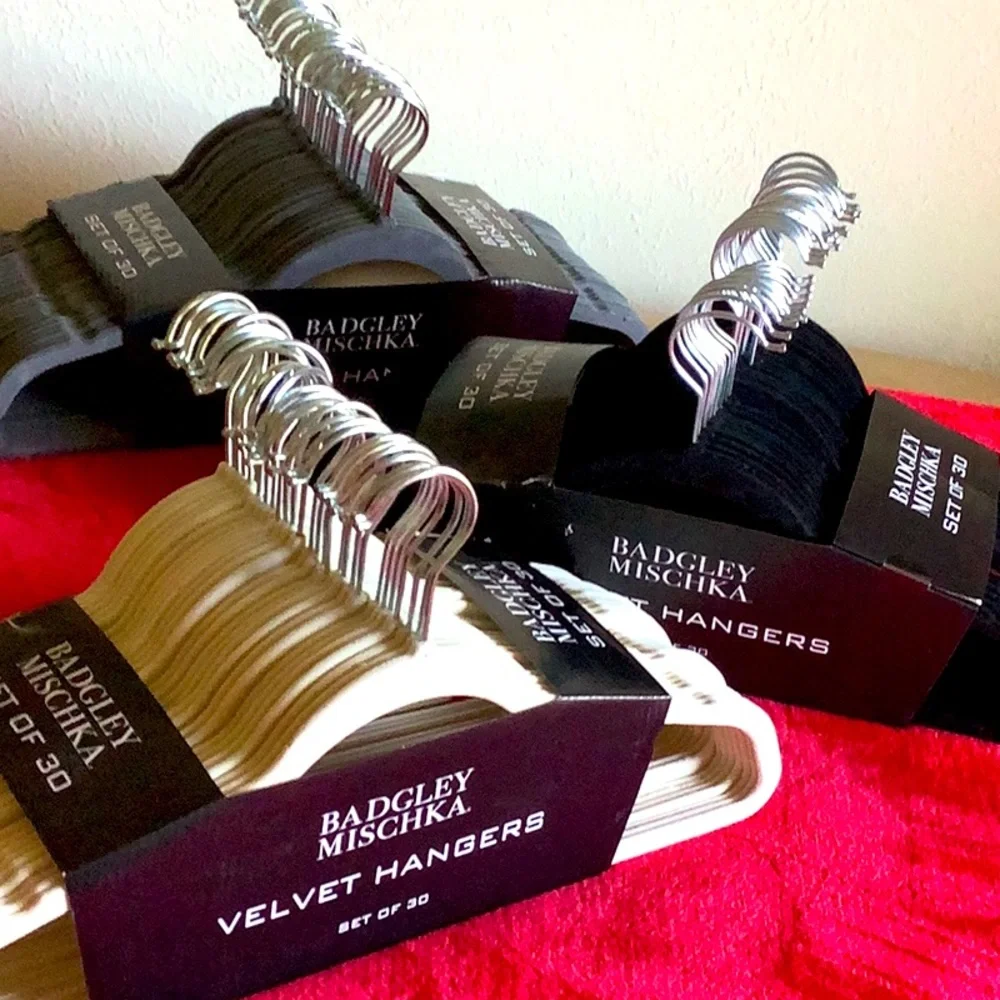 Badgley Mischka Velvet Hangers.